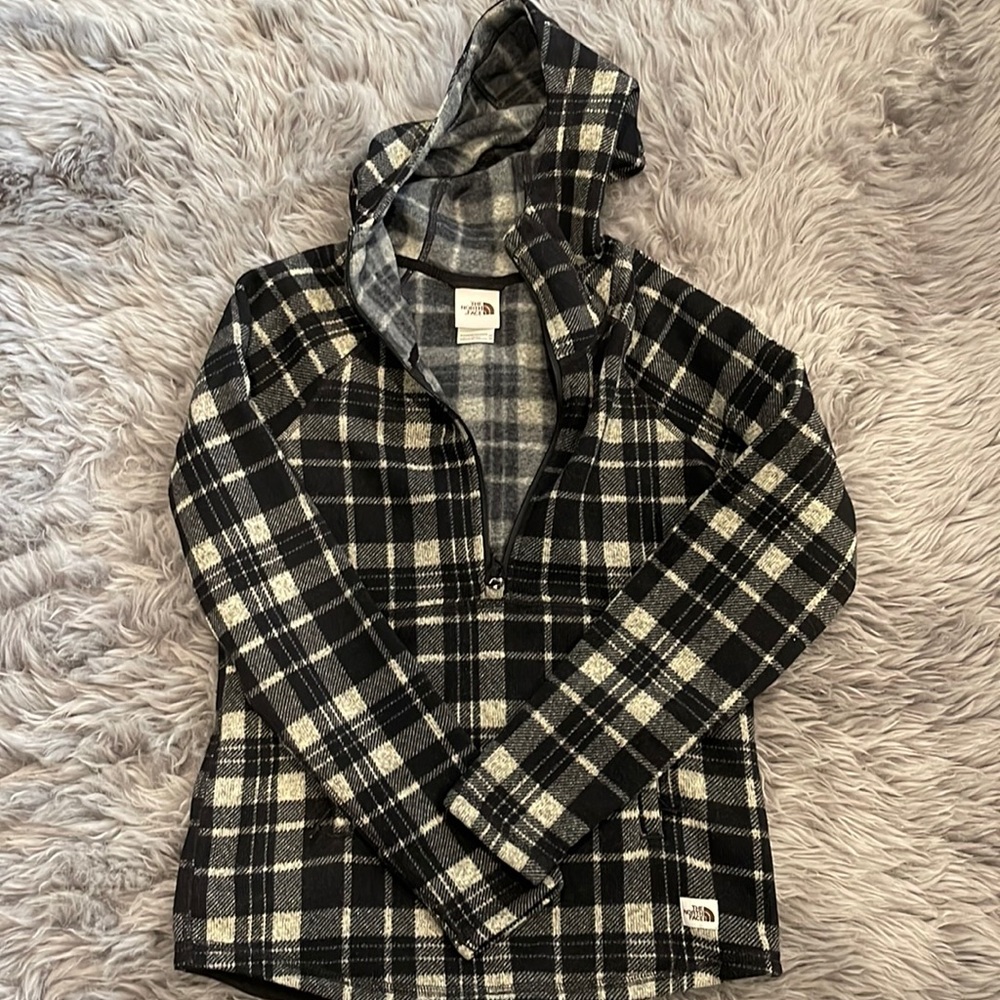 North face zip up sweater